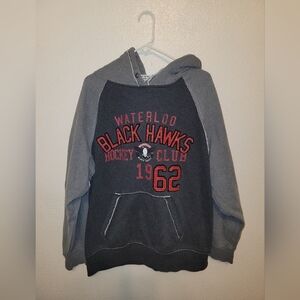 Waterloo Black Hawks Mens Gray Hoodie XL USHL